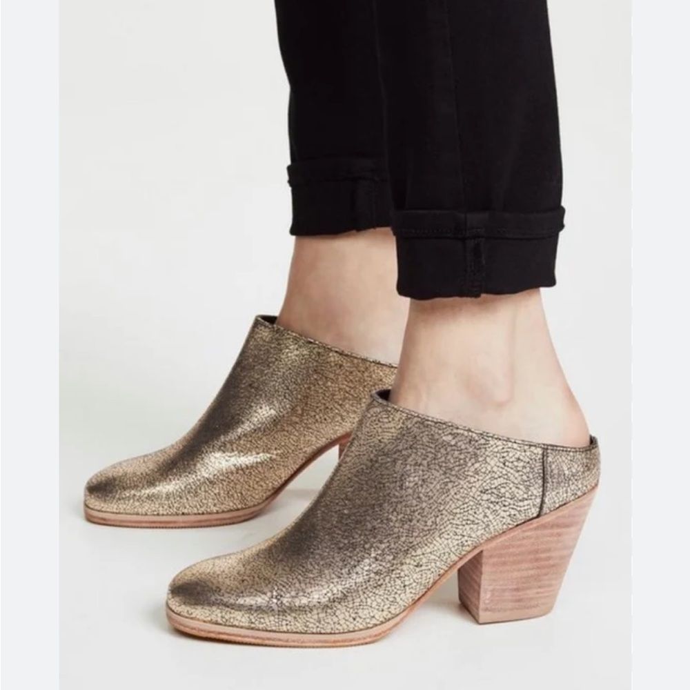 Rachel Comey Gold Mars Mules